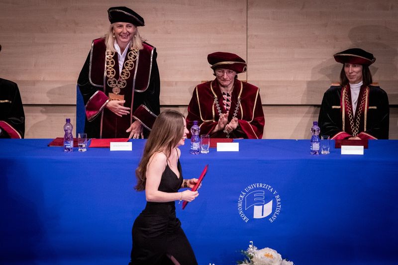 Akademická slávnosť v aule Ekonomickej univerzity v Bratislave